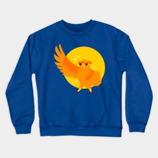 Hand Drawn Golden Owl Crewneck Sweatshirt